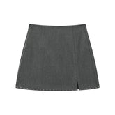 Women's Rhinestone A-line  Skirt